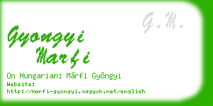 gyongyi marfi business card